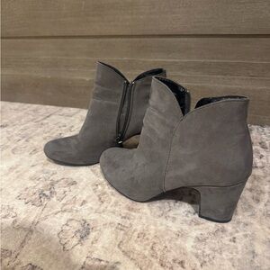 Nicole Charcoal Ankle Booties